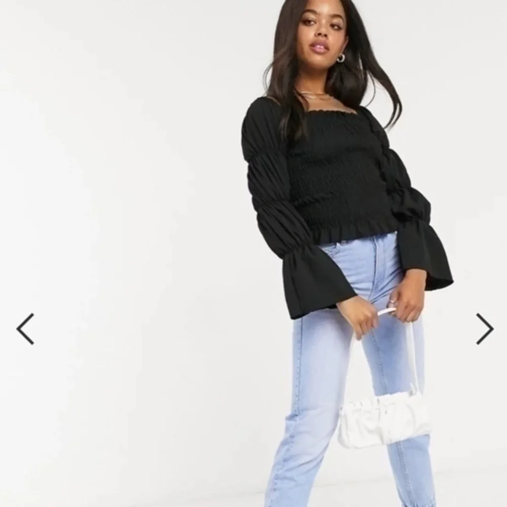 New Look shirred sleeve top Size 10